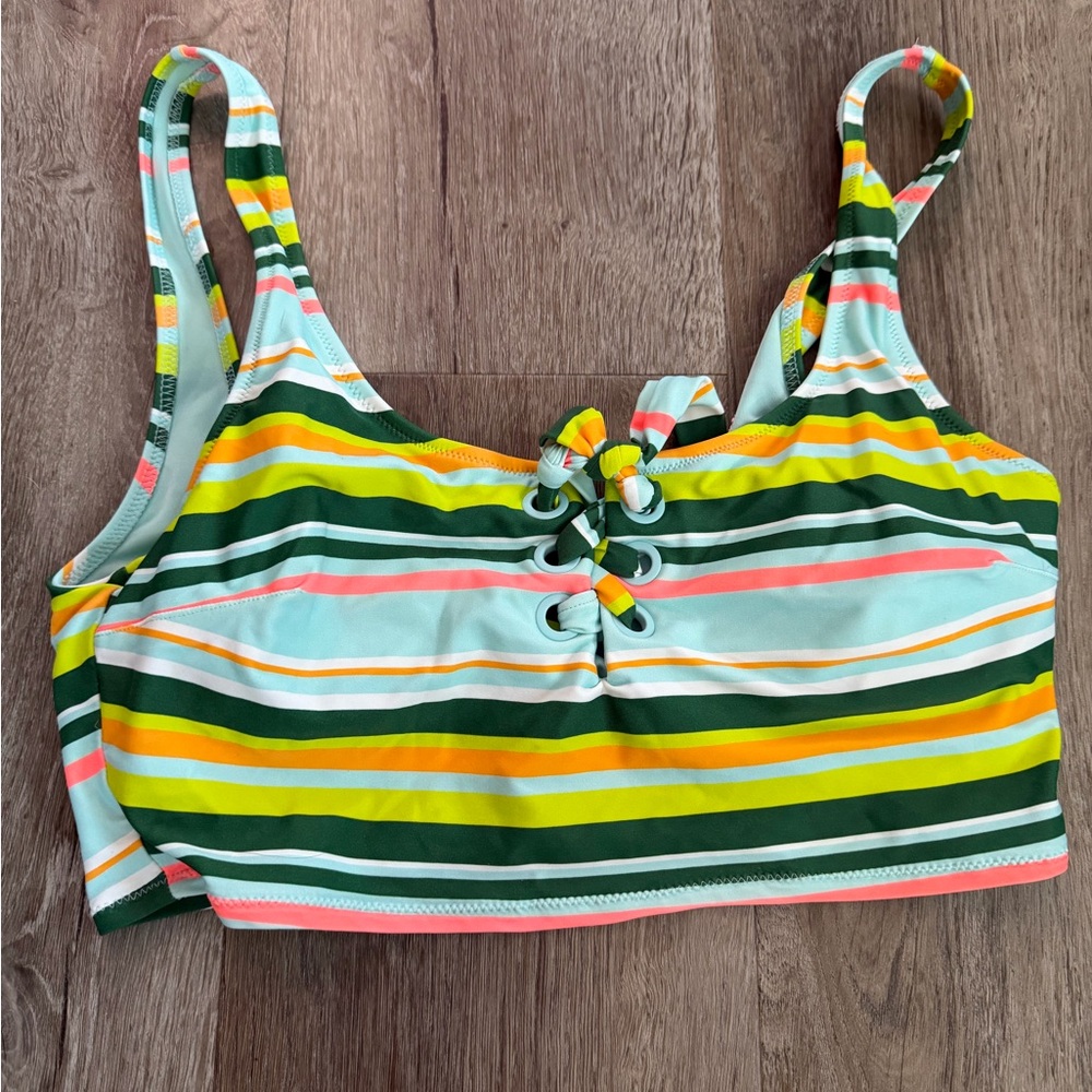 Aerie Striped Bikini Top